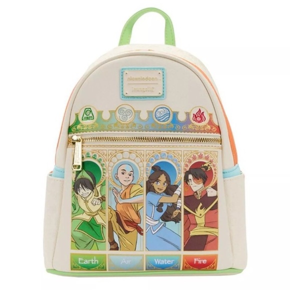 Loungefly Nickelodeon Avatar Debossed Elements Mini Backpack - Picture 1 of 10